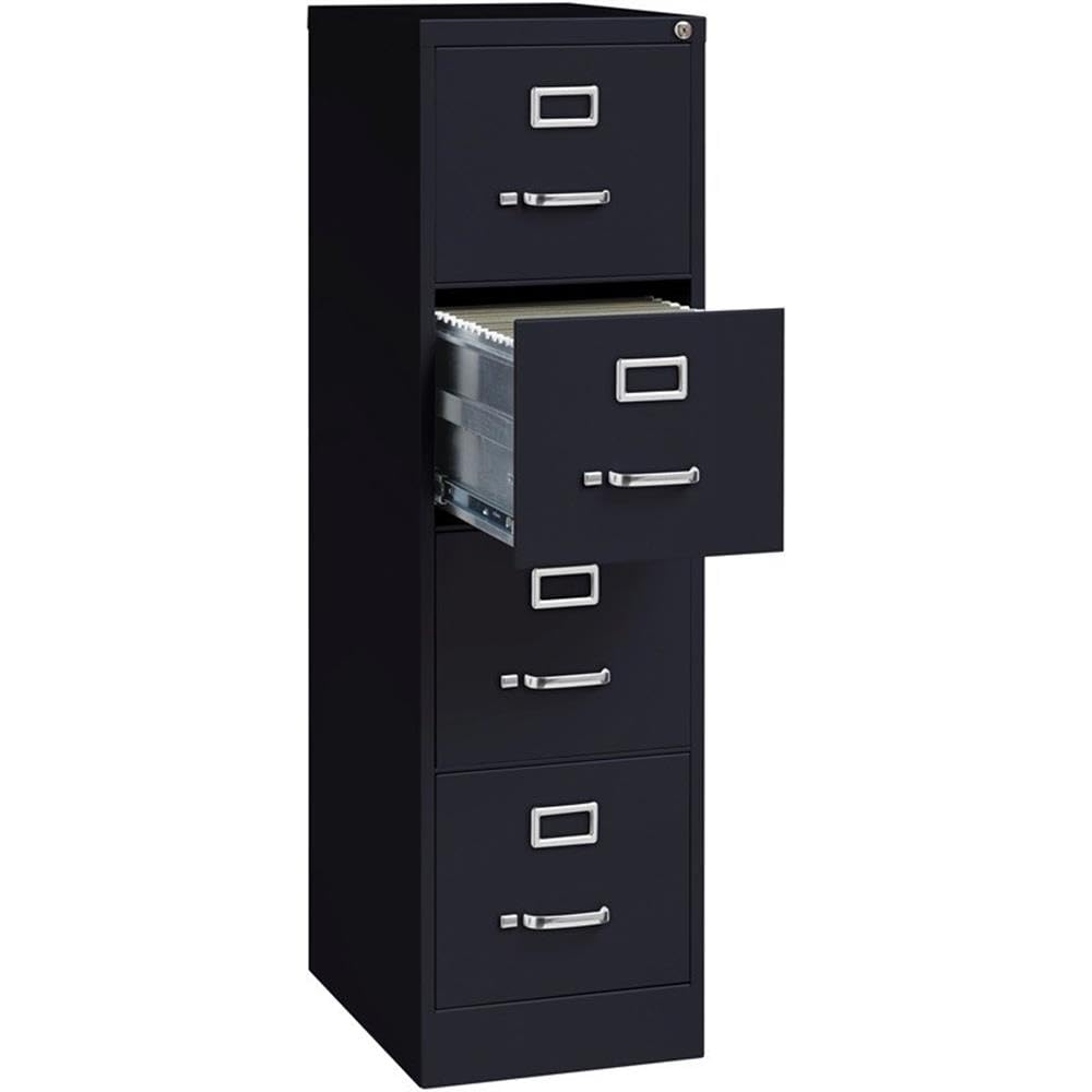 4 Drawers Black Metal Filing Cabinet I19743