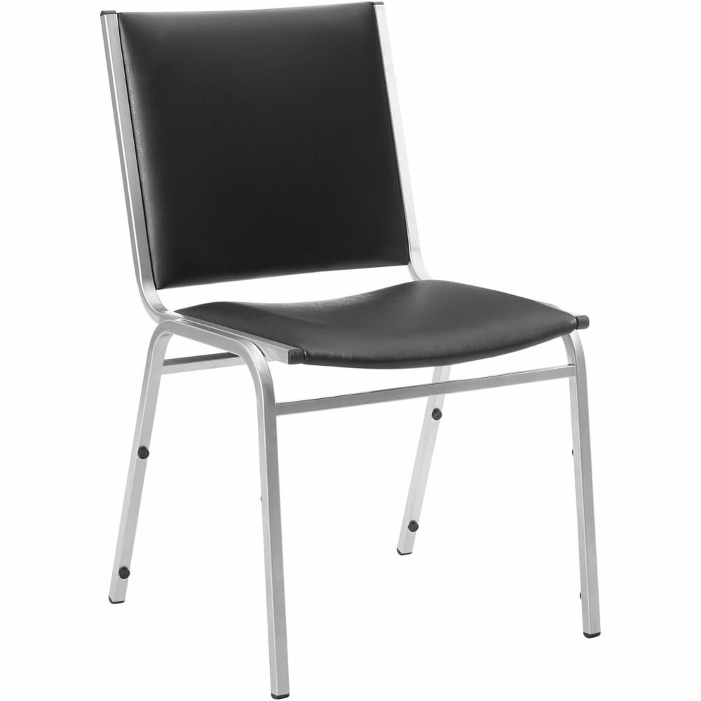 Black Armless Stacking Chairs S2148