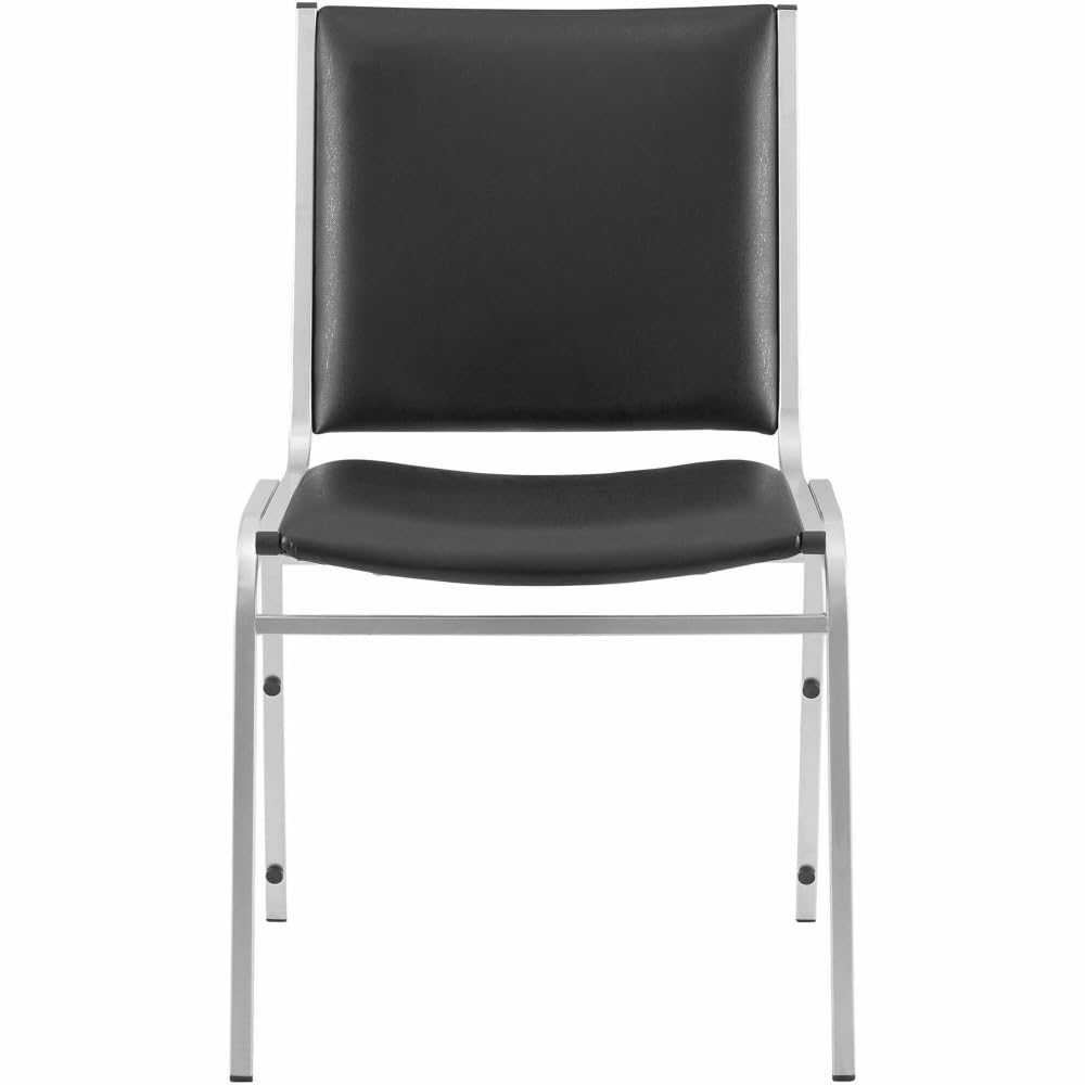 Black Armless Stacking Chairs S2148