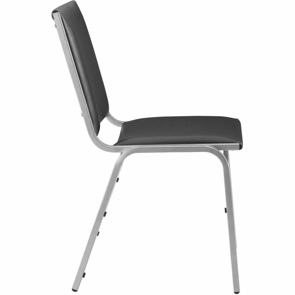 Black Armless Stacking Chairs S2148