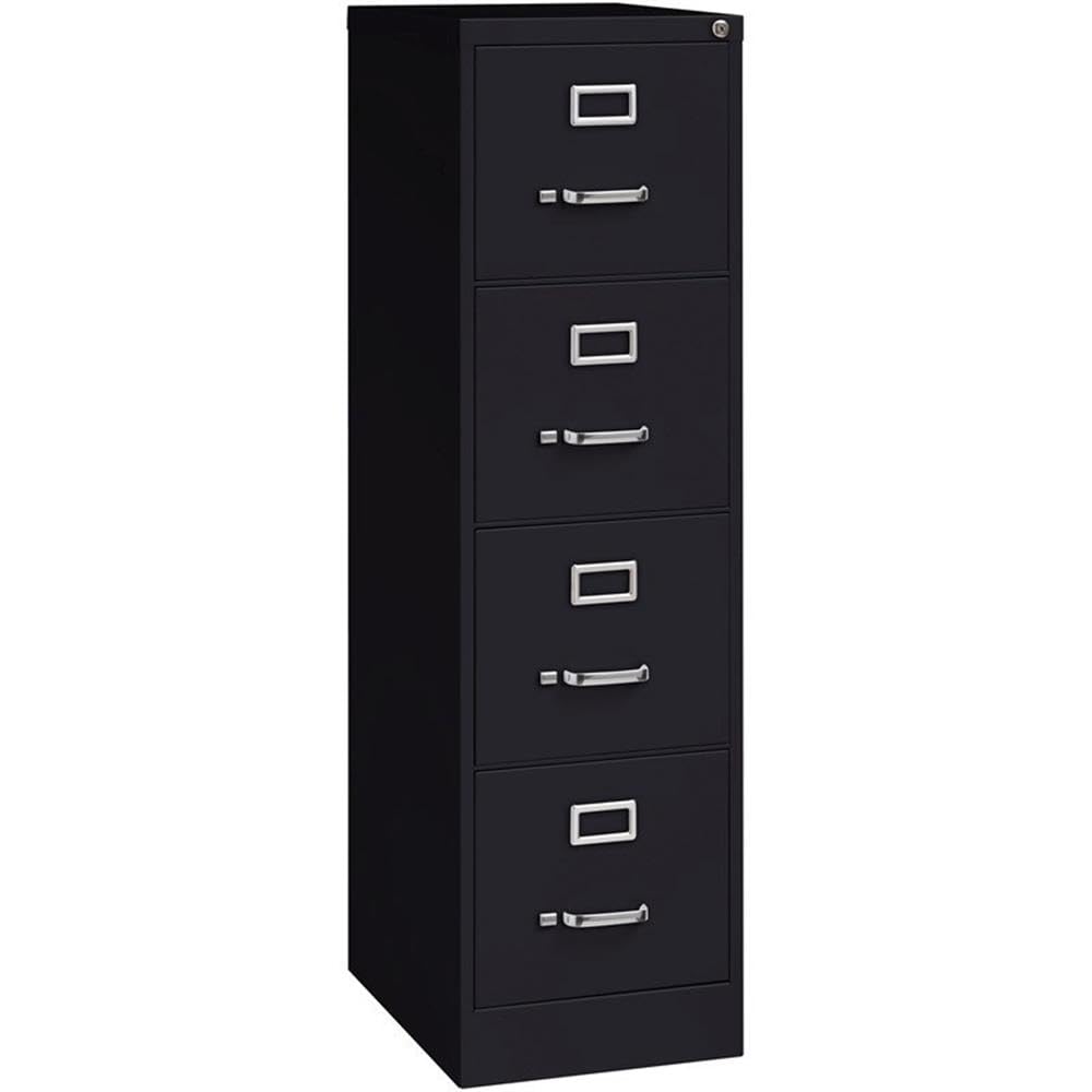 4 Drawers Black Metal Filing Cabinet I19743