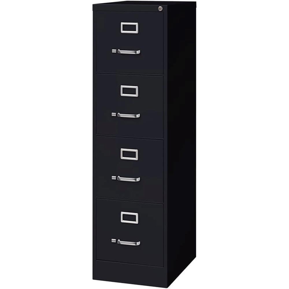 4 Drawers Black Metal Filing Cabinet I19743