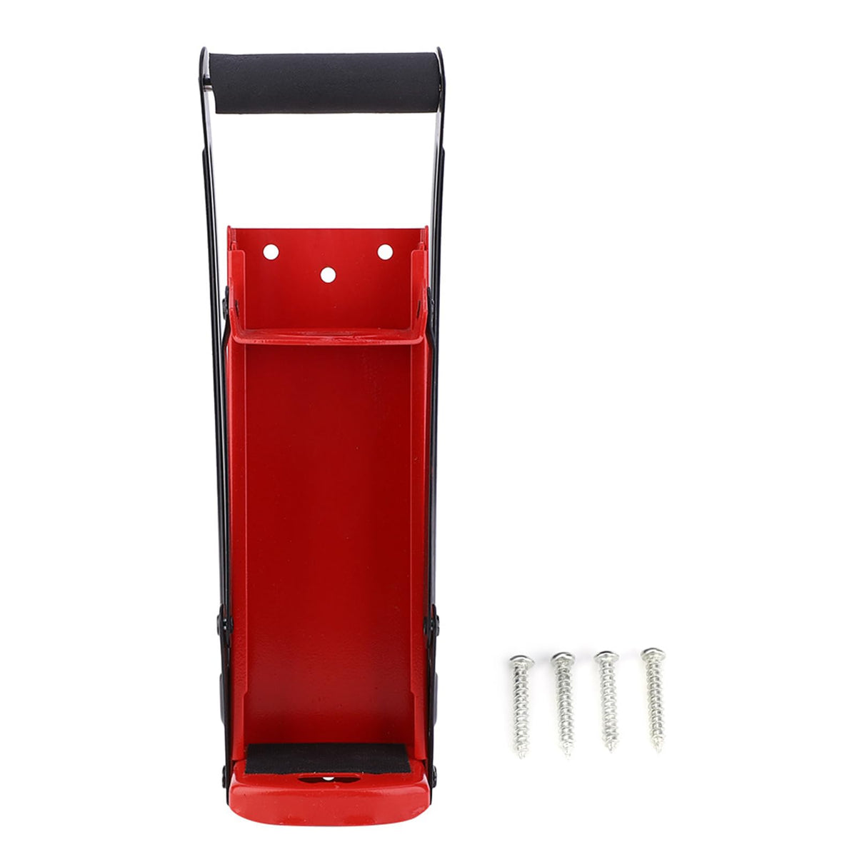 HeavyDuty Can Crusher Red Steel with Rubber Handle N527