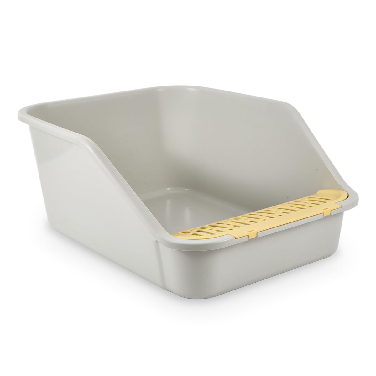 High Sides Open Top Cat Litter Box with Low Entry F178639