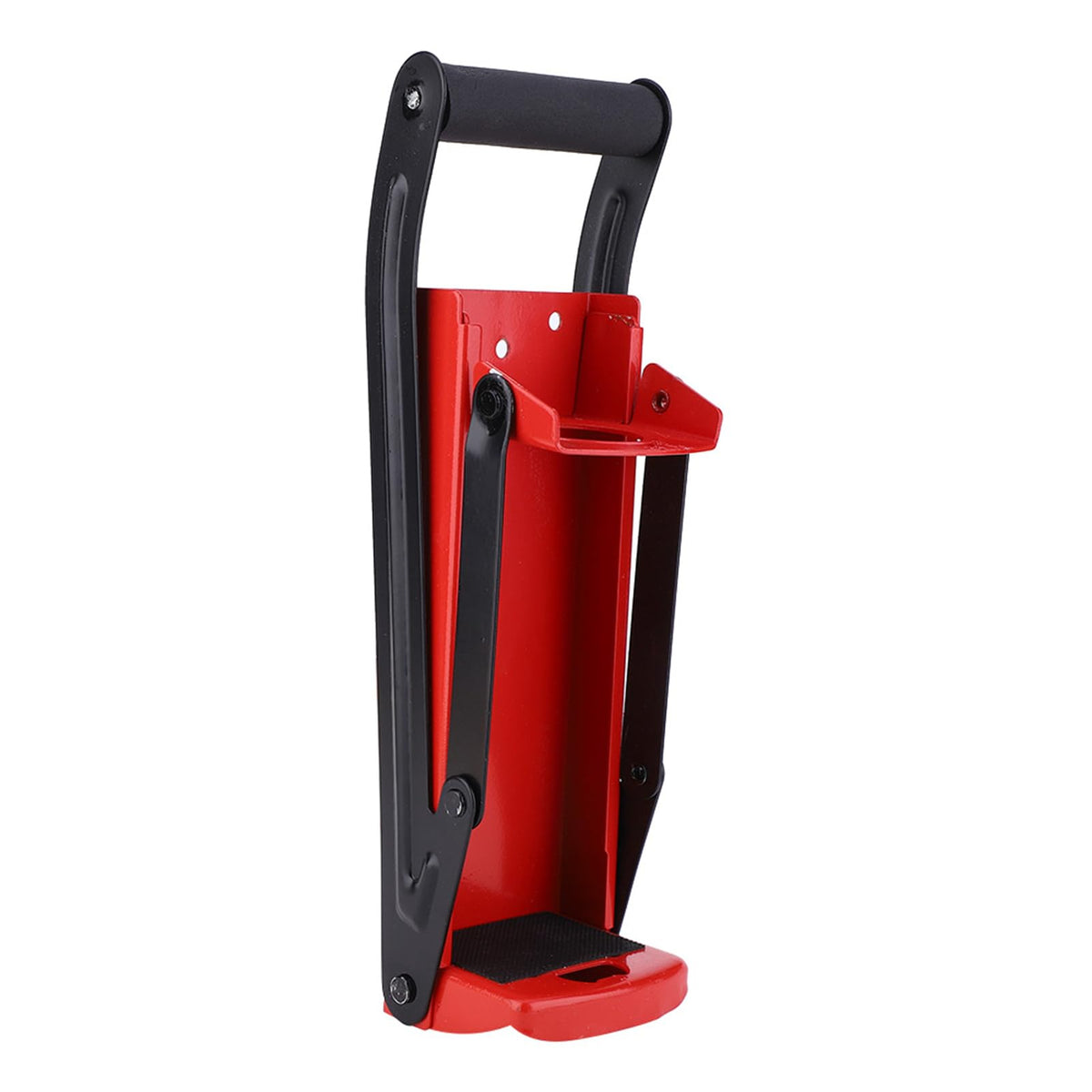 HeavyDuty Can Crusher Red Steel with Rubber Handle N527