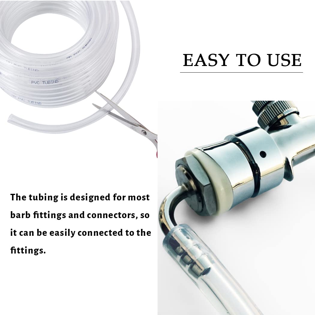 3/4" ID x 100ft Clear Vinyl Tubing Z55118