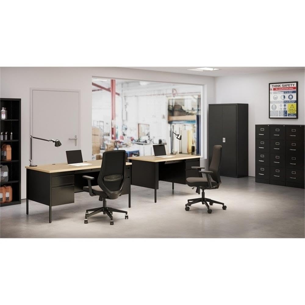 4 Drawers Black Metal Filing Cabinet I19743
