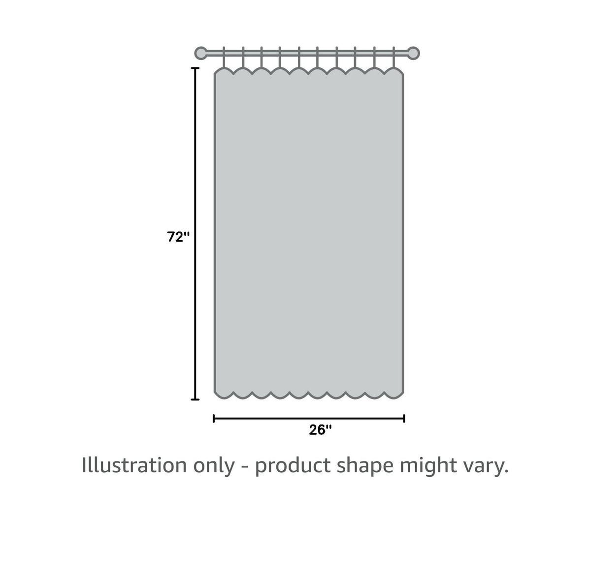 Grey Blackout Thermal Insulated Curtain F2663