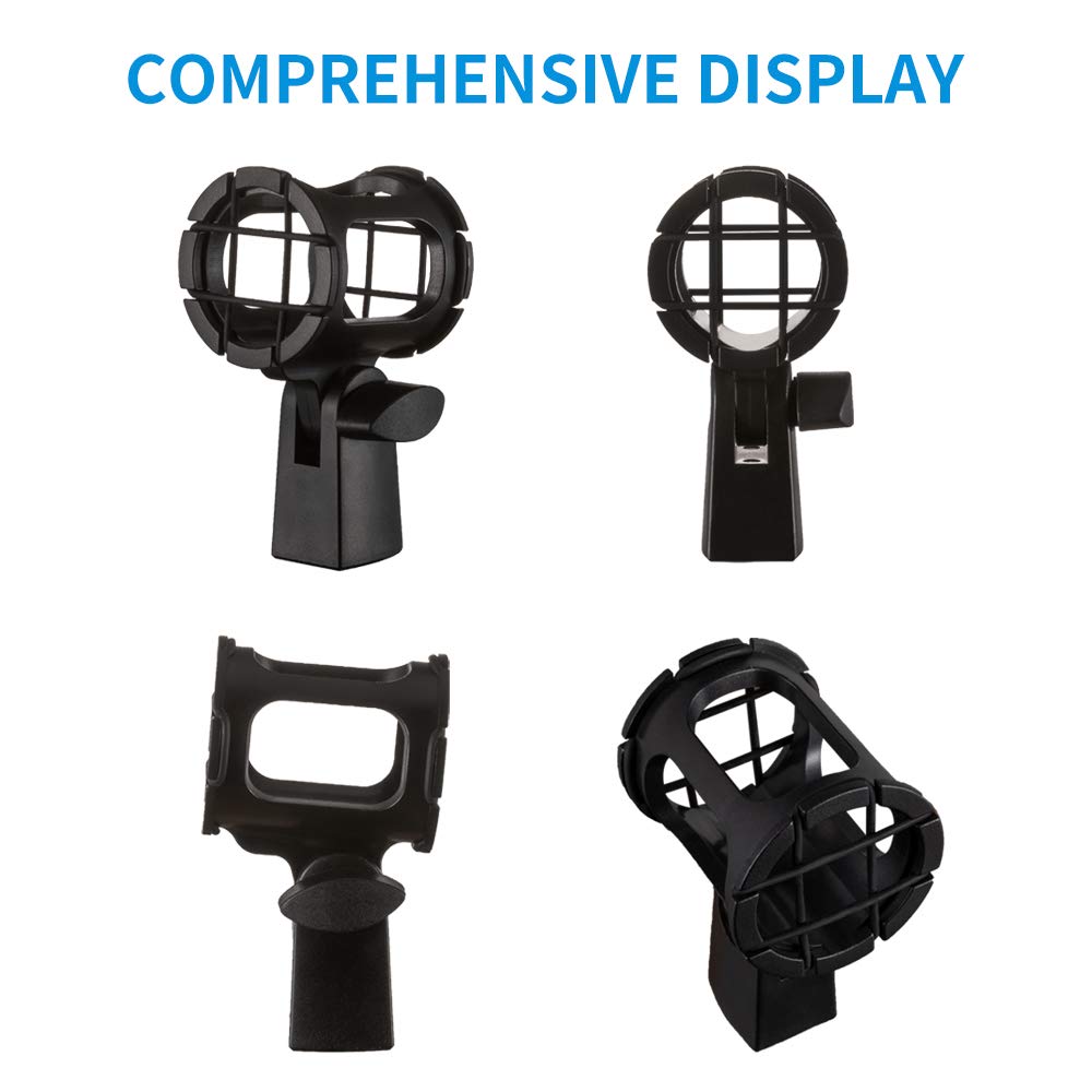 Microphone Shock Mount Holder Clip Anti-Vibration for Condenser Shotgun Mic E2601