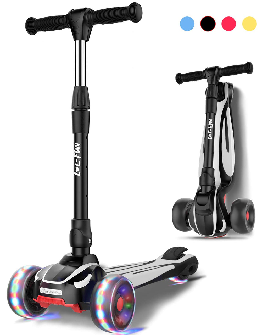 3 Wheels Scooter with Adjustable Height & LED Light J29186