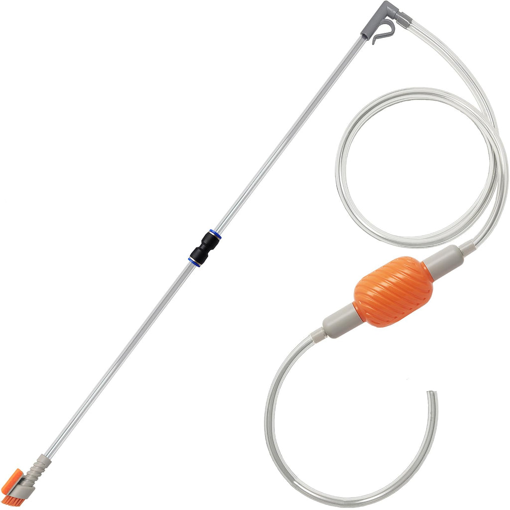 Compact Aquarium Siphon Vacuum and Water Changer Kit with Cleaning Brush P437