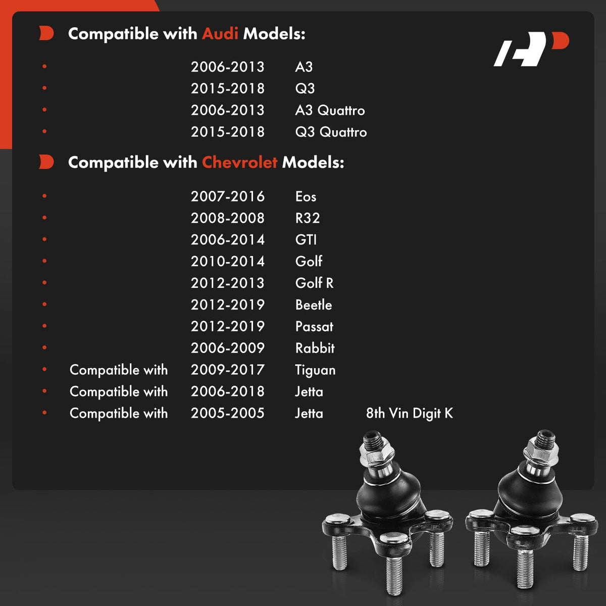 Front Lower Ball Joint 2-Pack P285