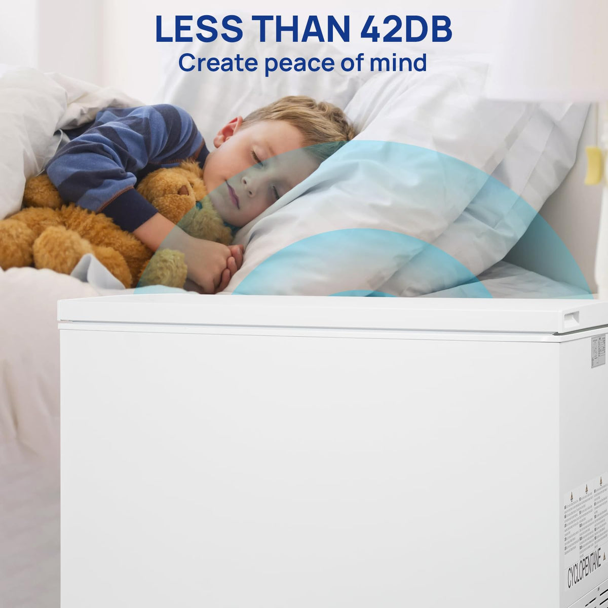 20 Cu. Ft White Chest Freezer with 2 Removable Basket C964