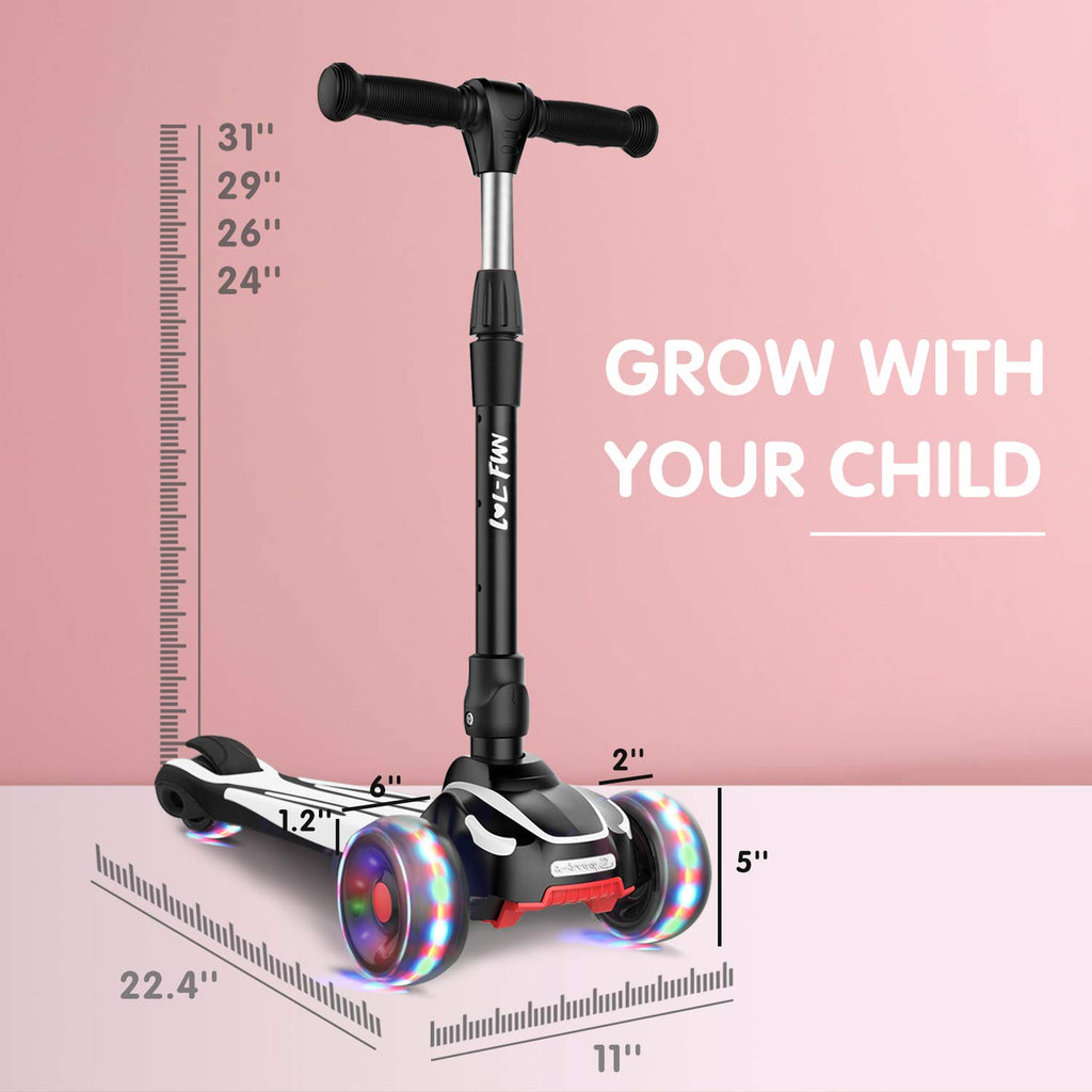 3 Wheels Scooter with Adjustable Height & LED Light J29186