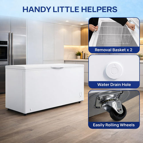 20 Cu. Ft White Chest Freezer with 2 Removable Basket C964