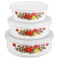 Enamel Bowls Set 3 Piece 4.72 Inch P37133