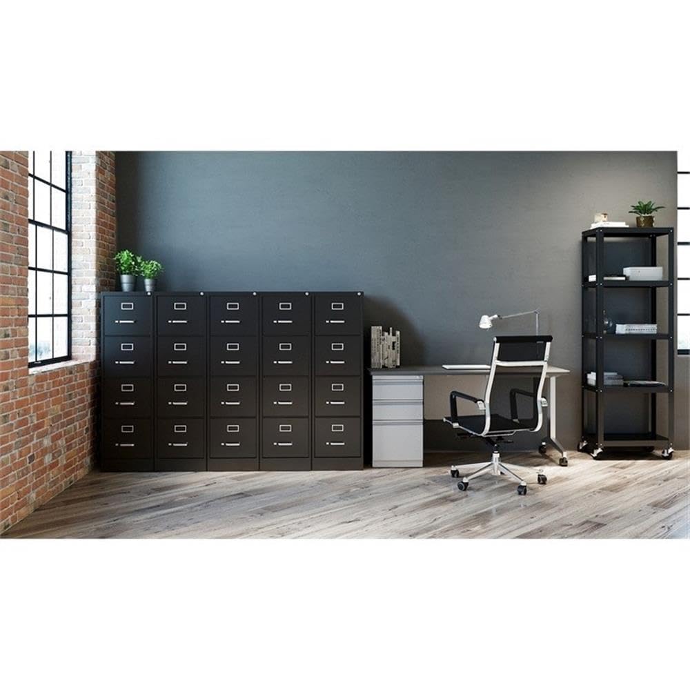 4 Drawers Black Metal Filing Cabinet I19743