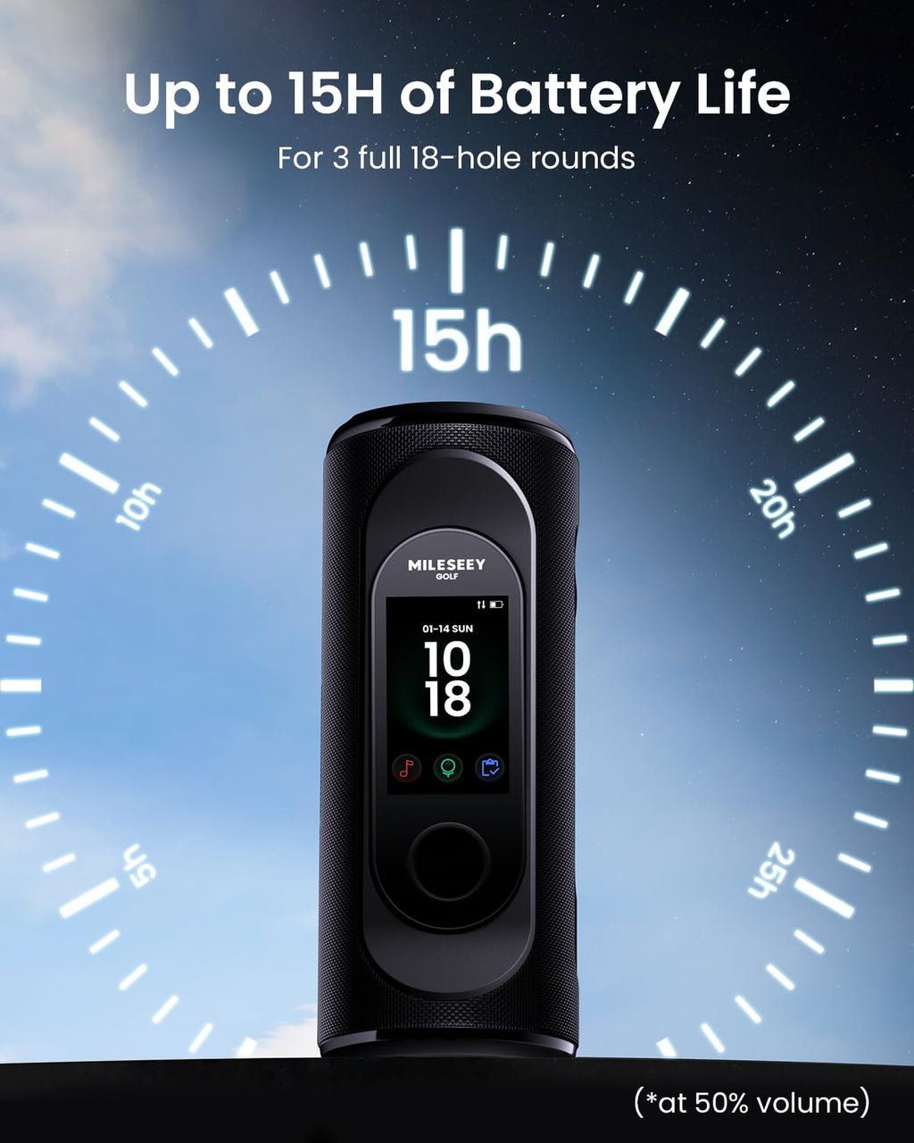 Golf GPS Speaker with 43K+ Courses R967
