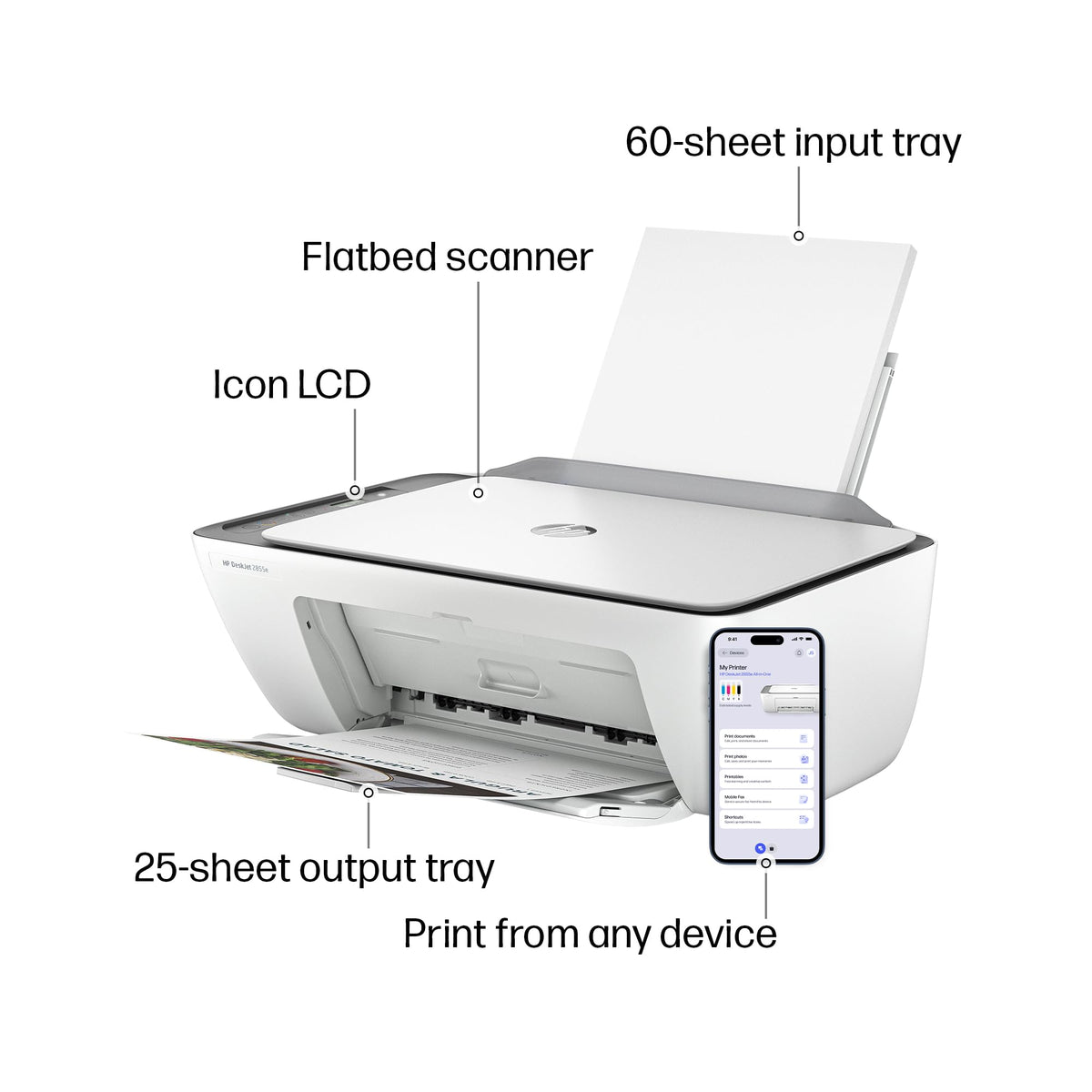 Wireless All-in-One Color Inkjet Printer, Scanner, Copier U51028