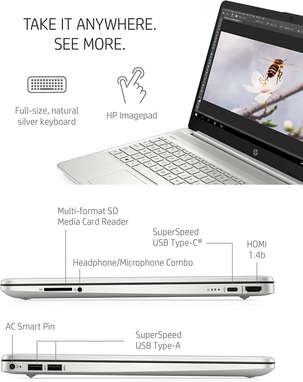 15.6" FHD Business Laptop, i5-1135G7, 16GB RAM 256GB SSD B482