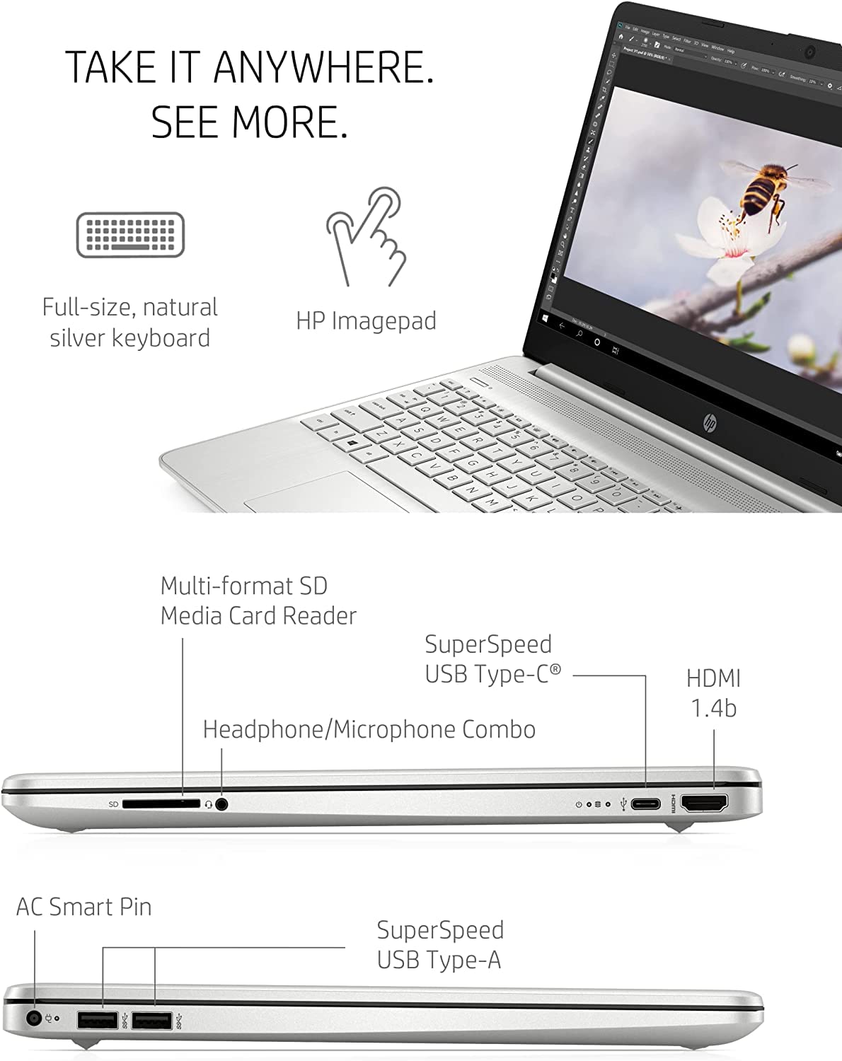 15.6" FHD Business Laptop, i5-1135G7, 16GB RAM 256GB SSD B482