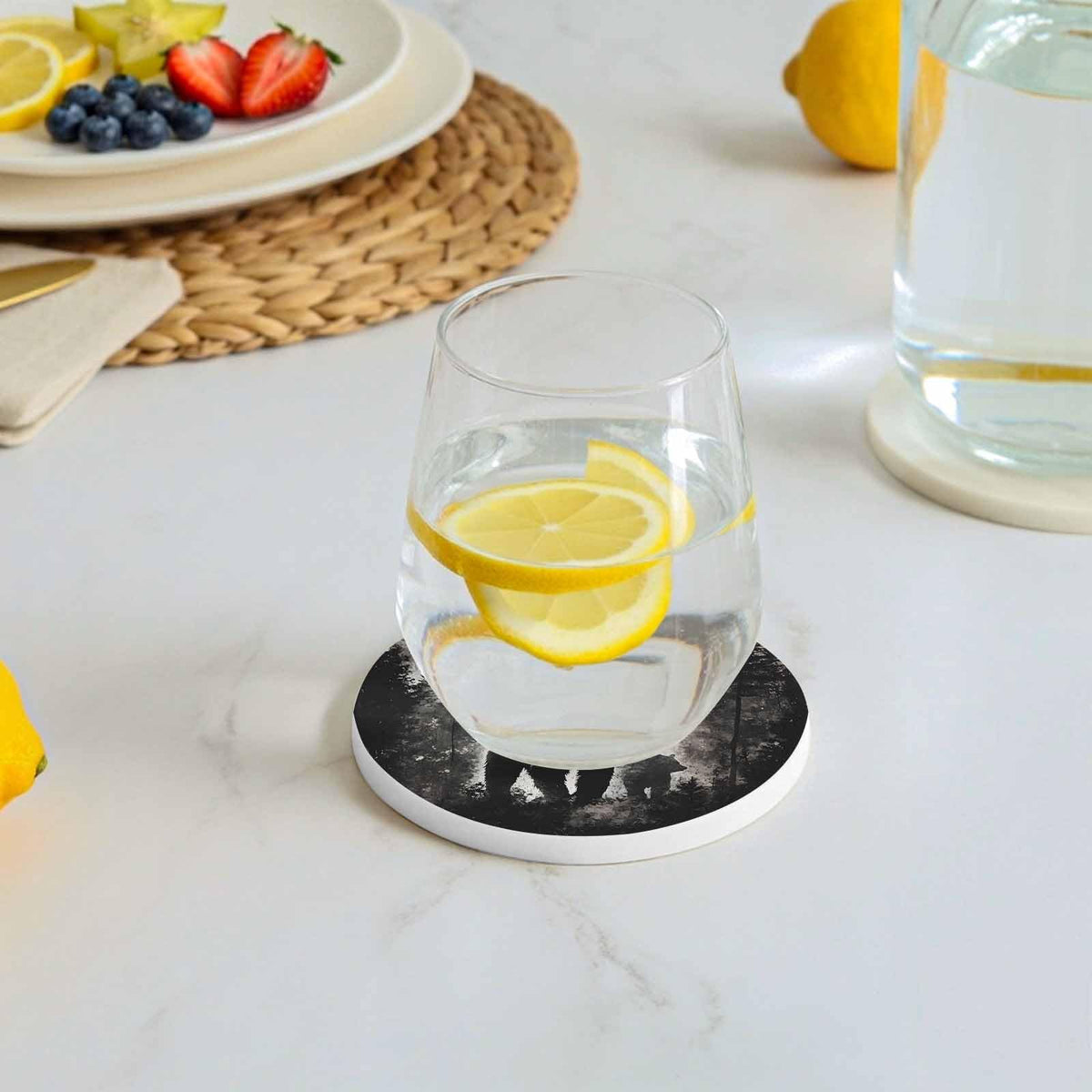 Black Bear Ceramic Coasters Set of 6 E816