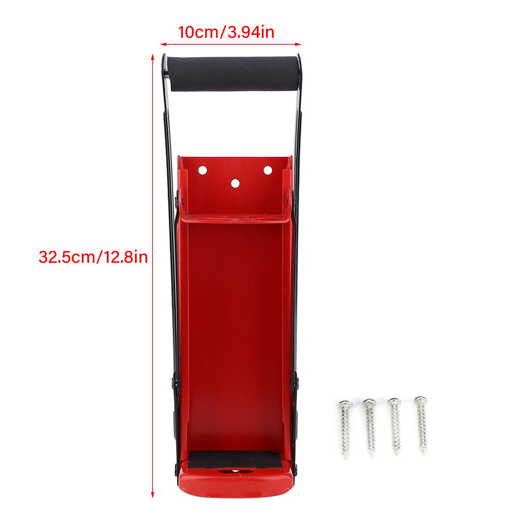 HeavyDuty Can Crusher Red Steel with Rubber Handle N527