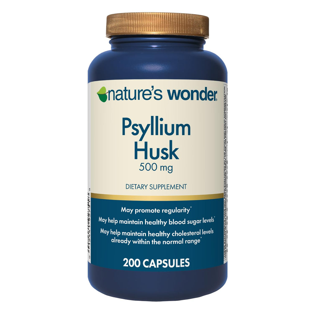 Psyllium Husk 500 mg Capsules 200 Count F4693