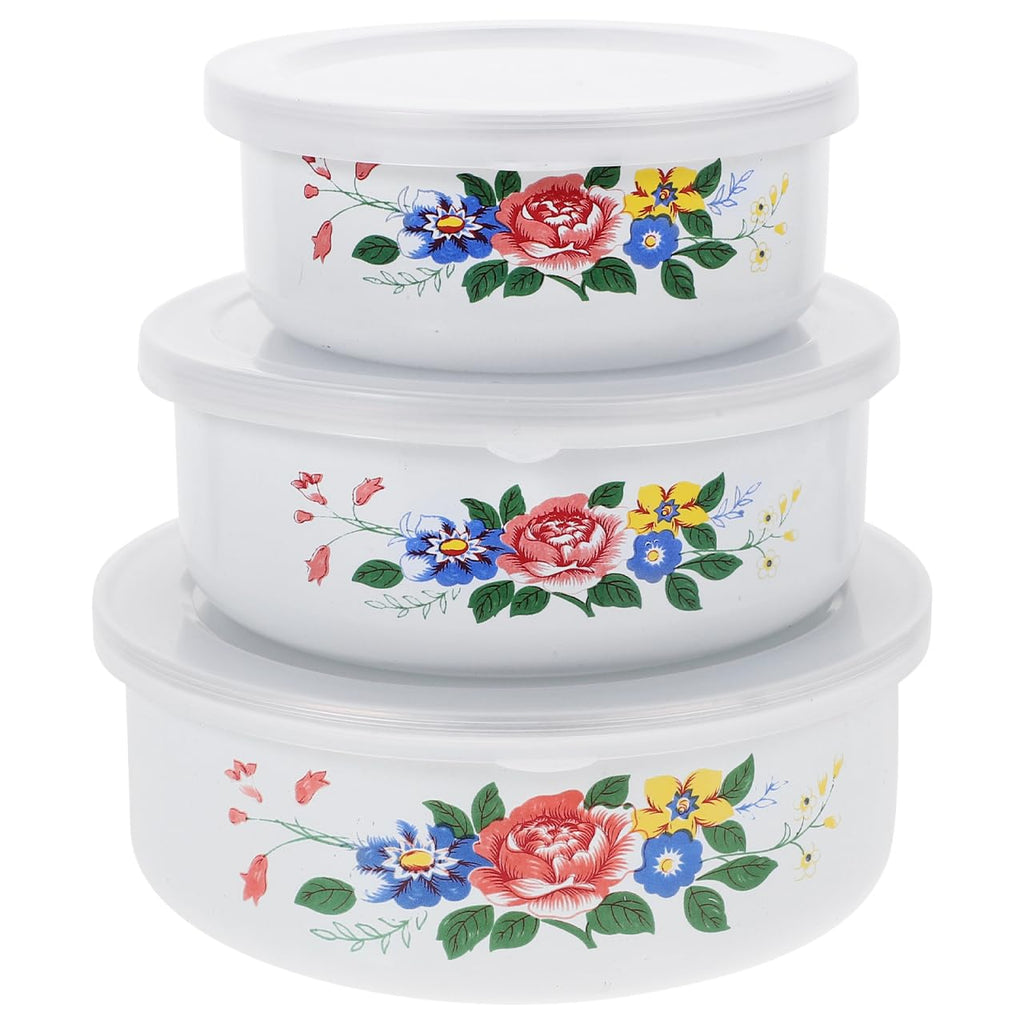 Enamel Bowls Set 3 Piece 4.72 Inch P37133