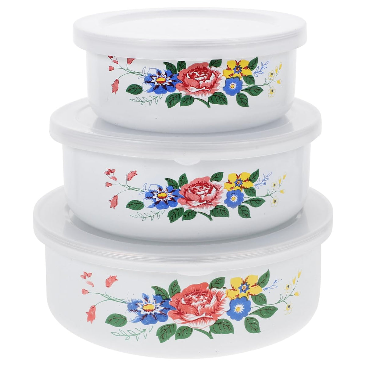 Enamel Bowls Set 3 Piece 4.72 Inch P37133