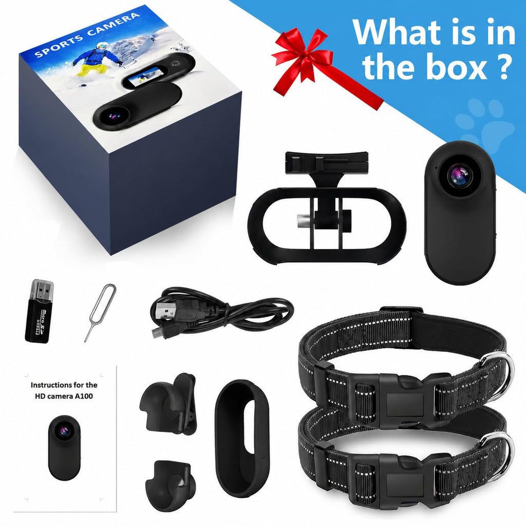1080P Wireless Mini Pet Camera Collar N52388