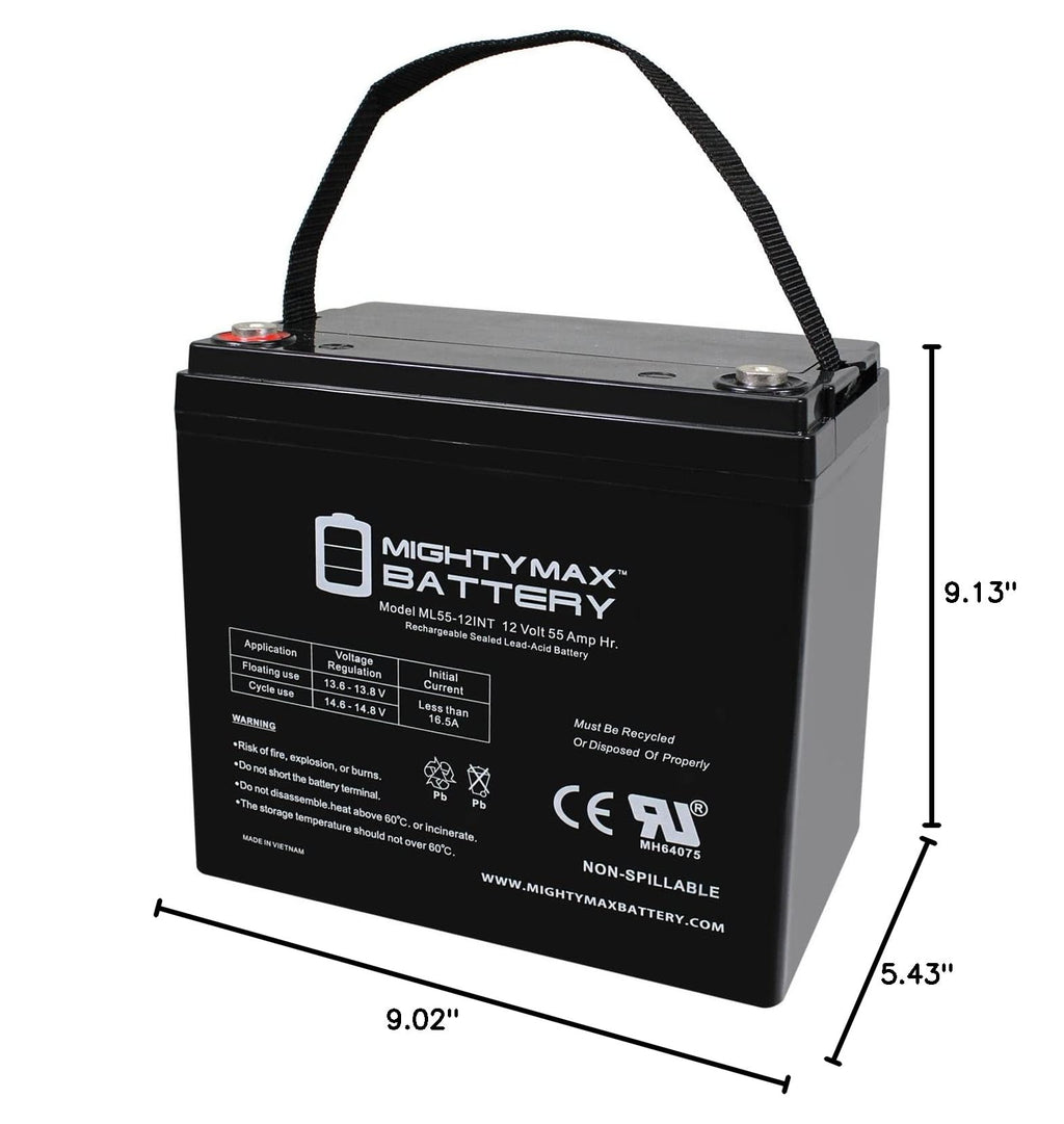 12V 55AH AGM Car and Truck Battery X212