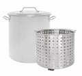 40 QT Stainless Steel Stock Pot with Basket M3403