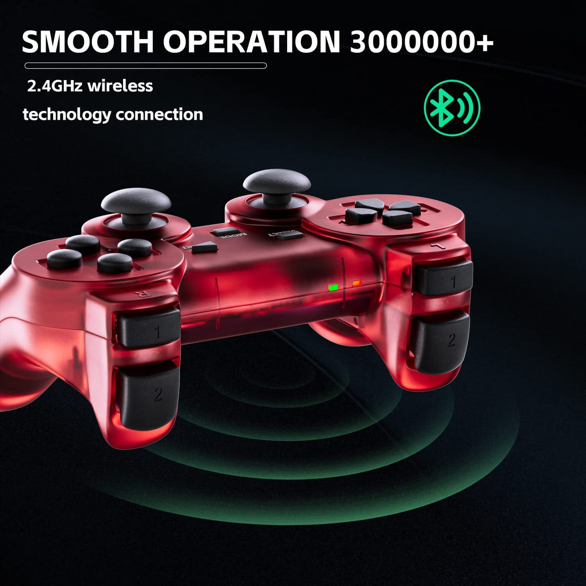 Wireless Controller Double Vibration ClearBlue and ClearGreen Z777381