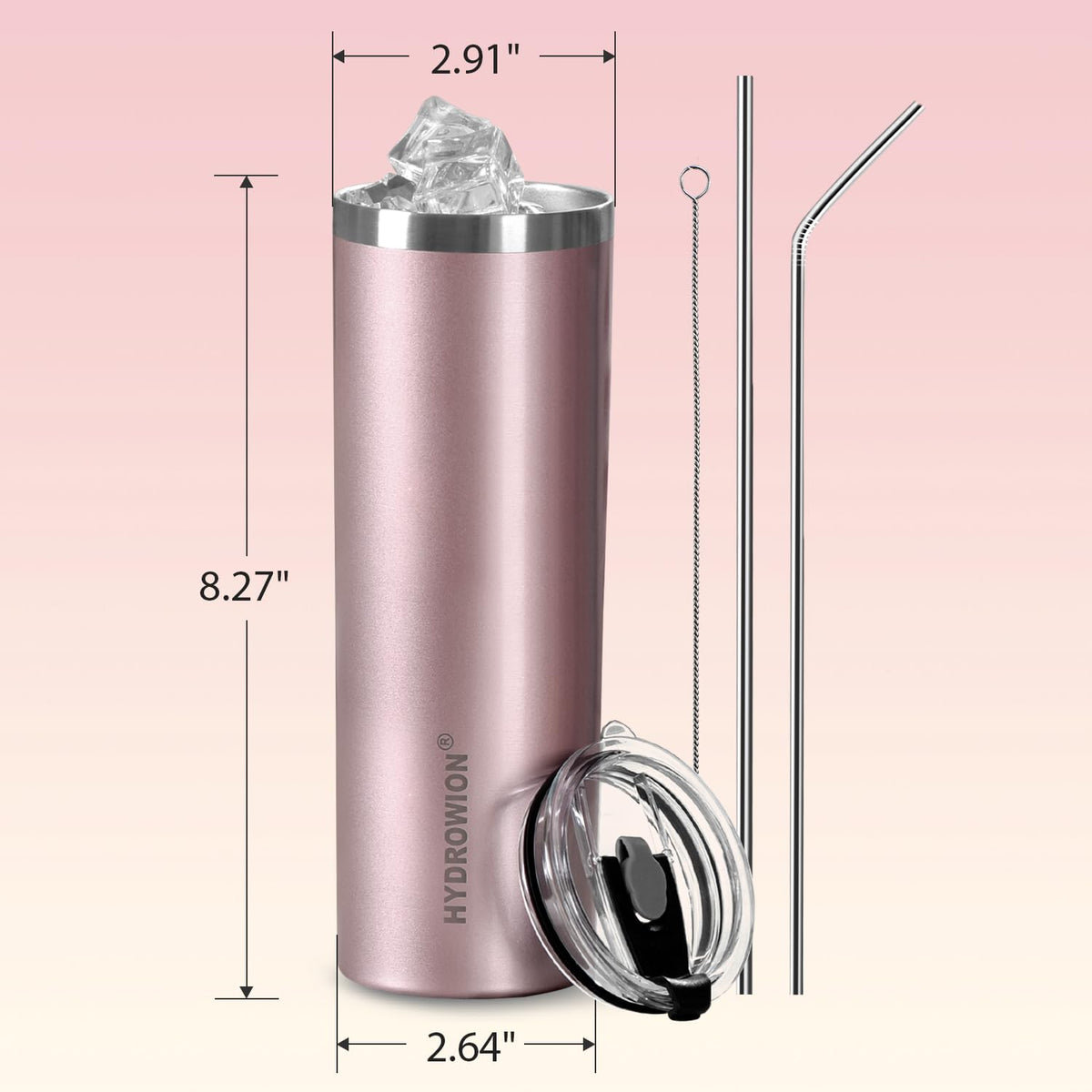 20 oz Insulated Tumbler with Straw Lid A882360