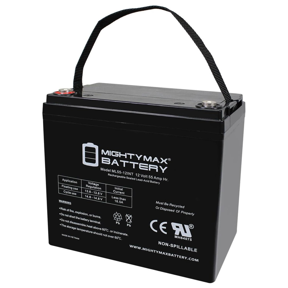 12V 55AH AGM Car and Truck Battery X212