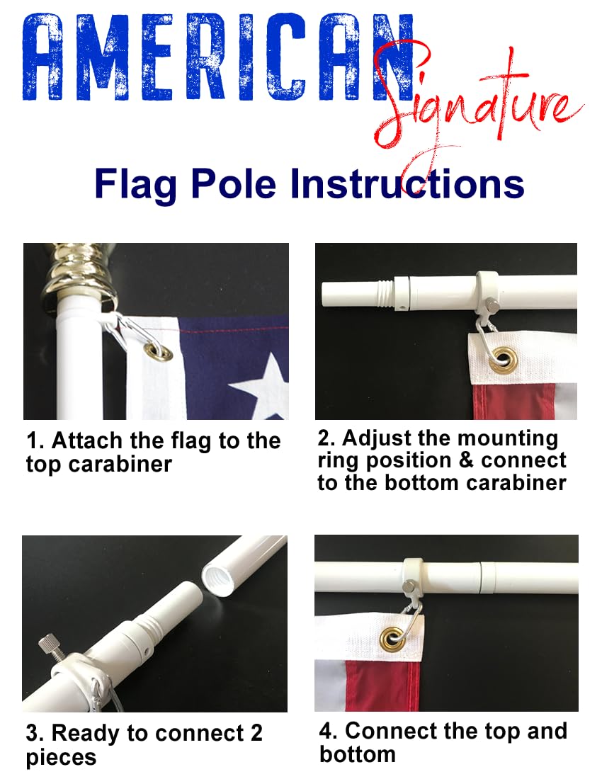 5 ft Heavy-Duty Aluminum Tangle Free Spinning Flag Pole F20759