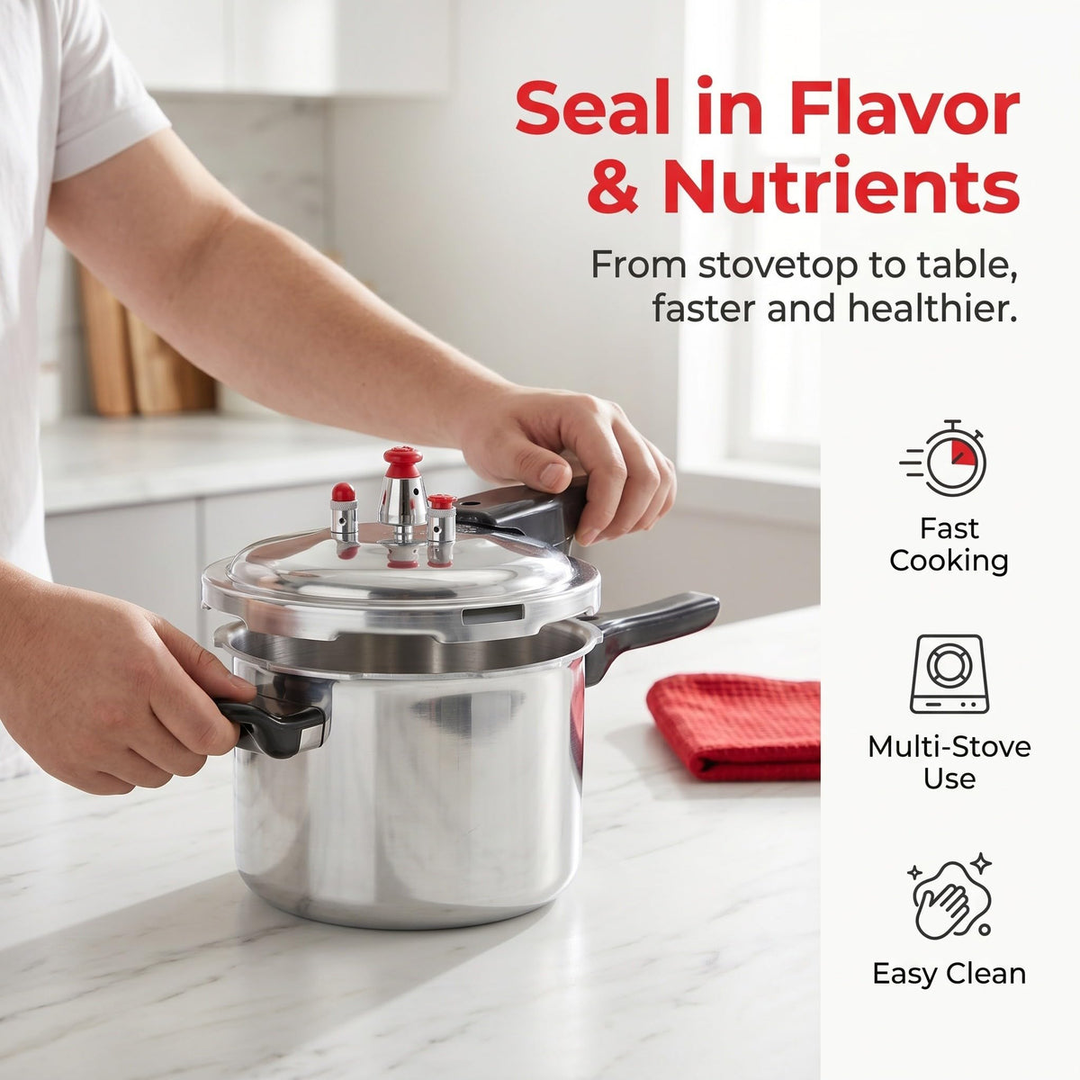 2 Liter Aluminum Alloy Pressure Cooker P195