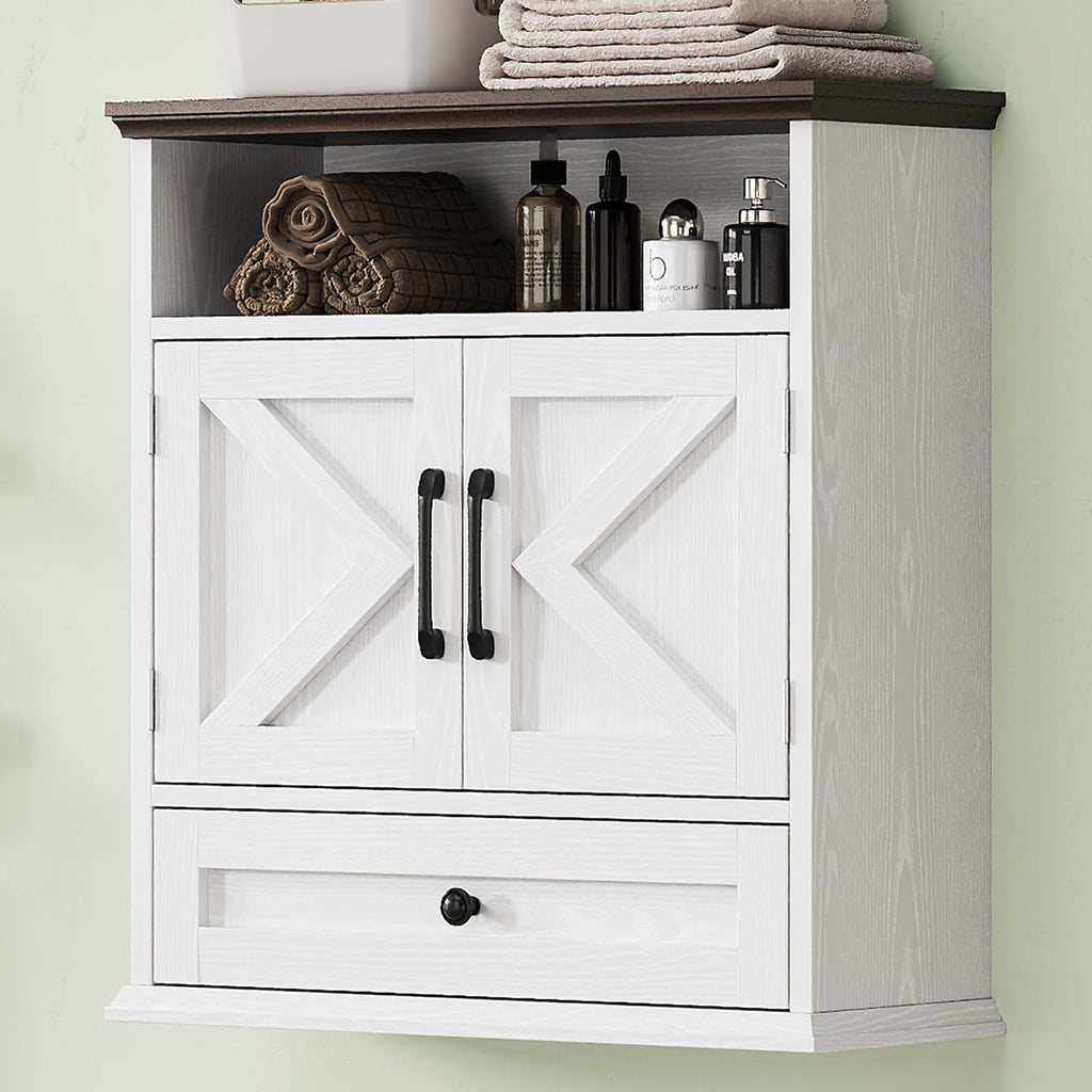 Wall Mounted Bathroom Cabinet 24.4"H x 23.6"W x 9"D V6669