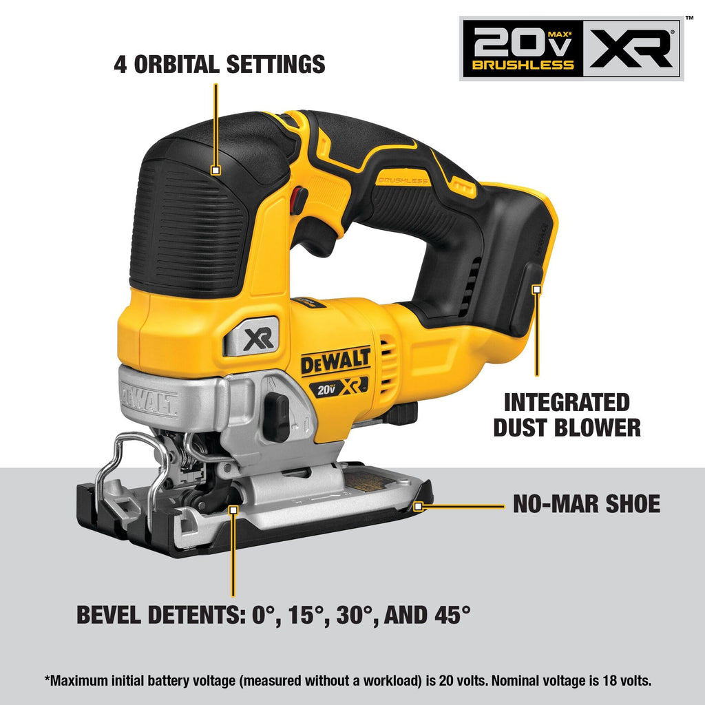 20V MAX 7-Tool Combo Kit with Cordless Drill, Impact Driver, Reciprocating Saw, Circular Saw, Oscillating Tool, Random Orbital Sander, Jigsaw, 5Ah Battery and Charger Q8021