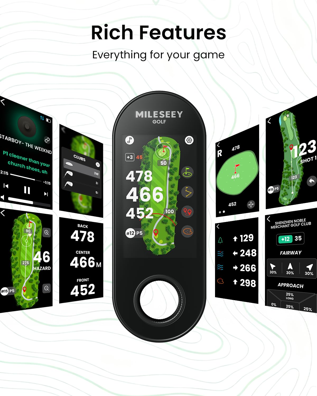 Golf GPS Speaker with 43K+ Courses R967