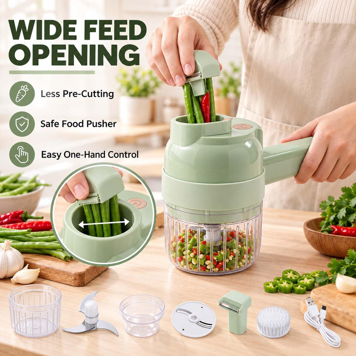 5-In-1 Electric Vegetable Chopper H431572