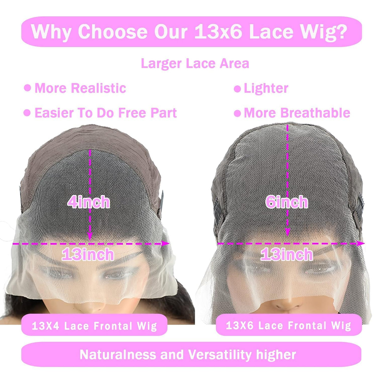 13x6 Lace Front Human Hair Wig 30 Inch O1155