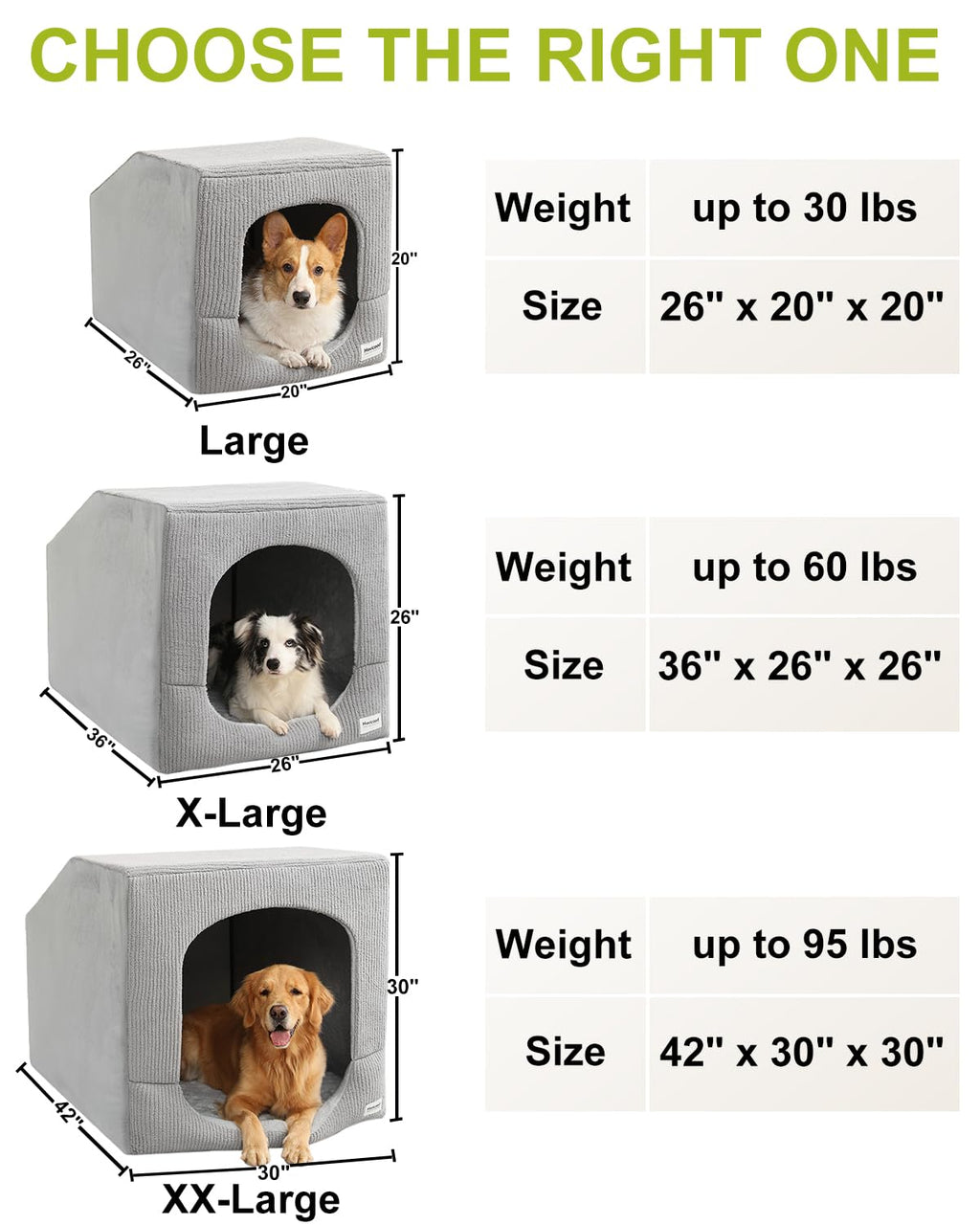 Small Dog House with Dog Cave Bed B136470