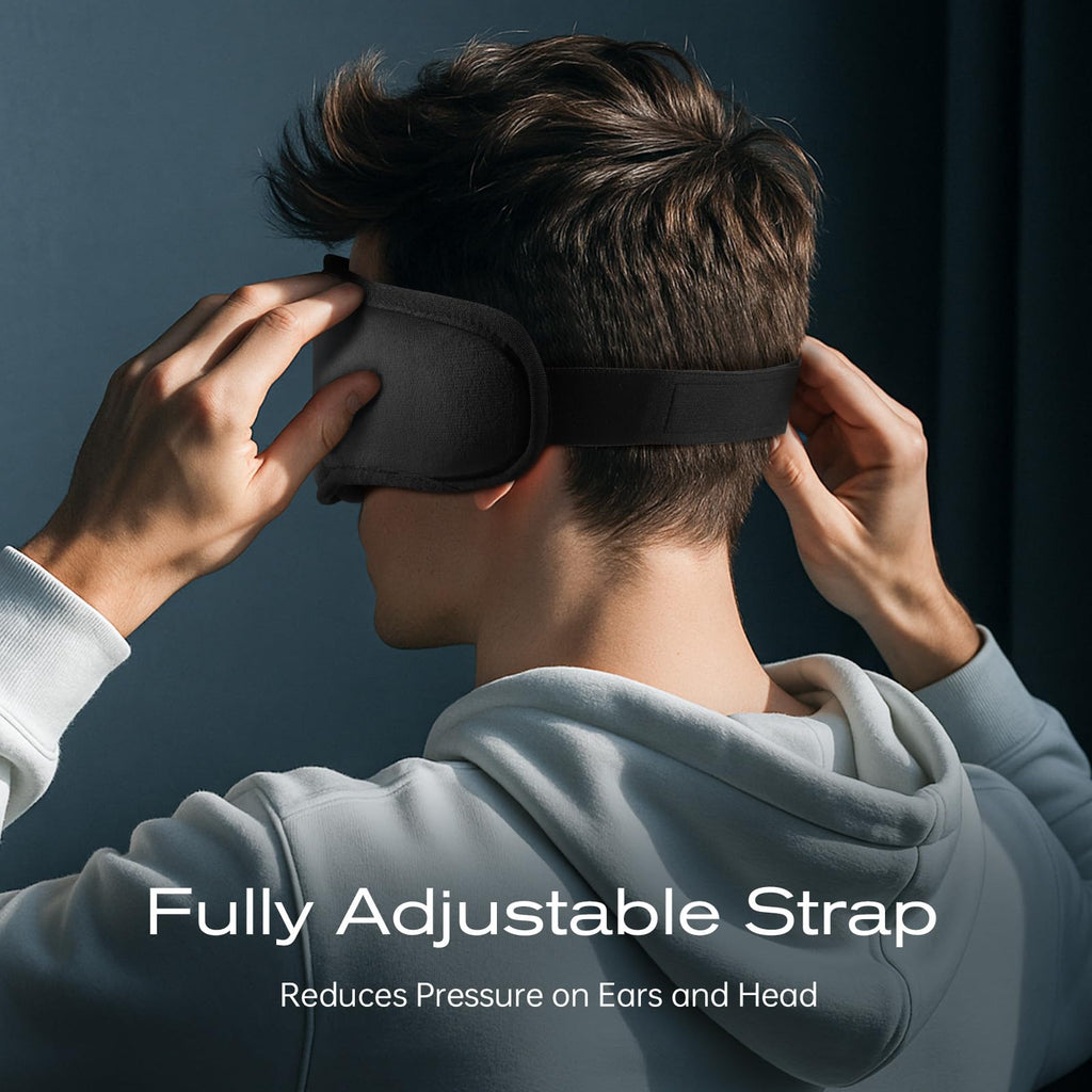 Black Bluetooth Sleep Mask with Headphones A332