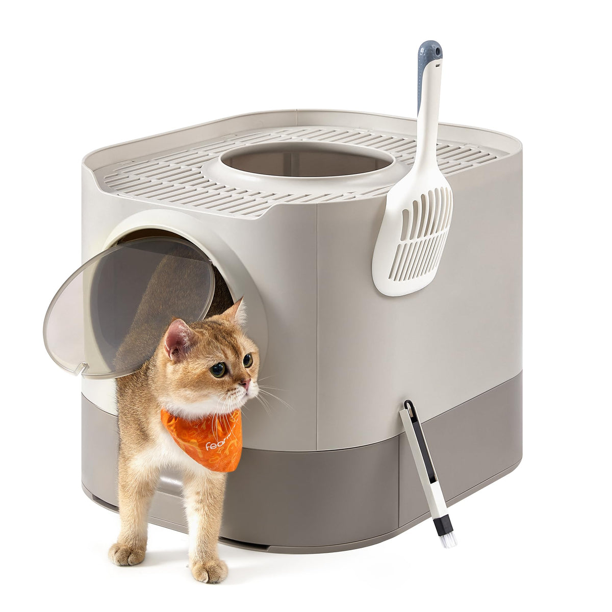 XL Enclosed Cat Litter Box with Scoop X56195