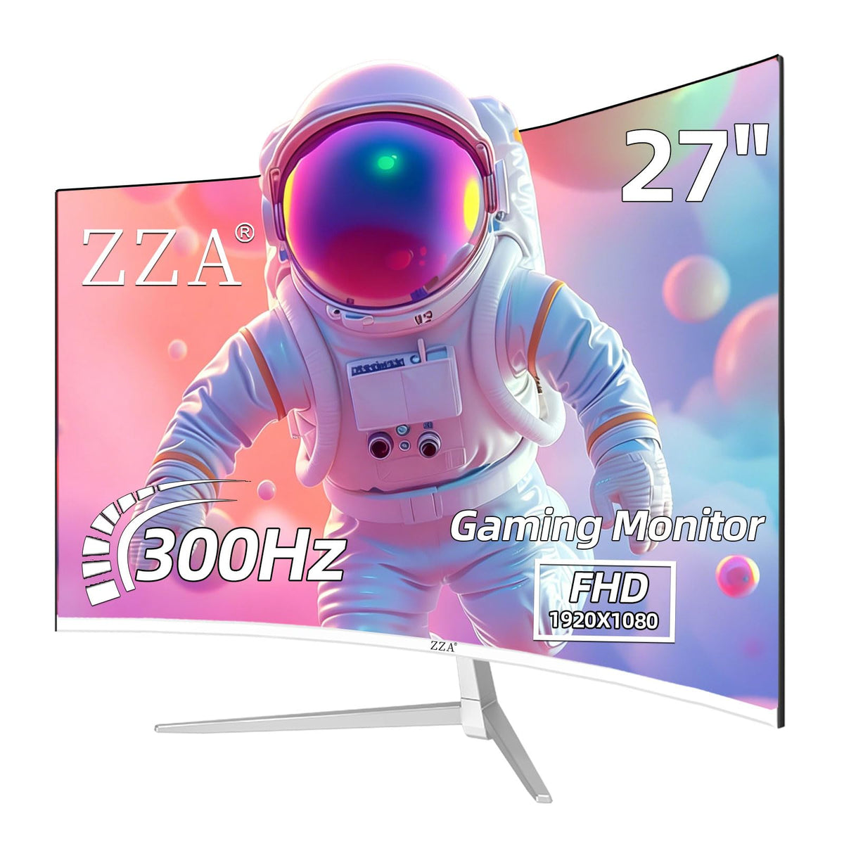 27 inch White Curved Gaming Monitor V81154