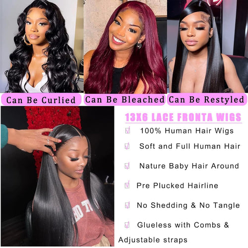 13x6 Lace Front Human Hair Wig 30 Inch O1155