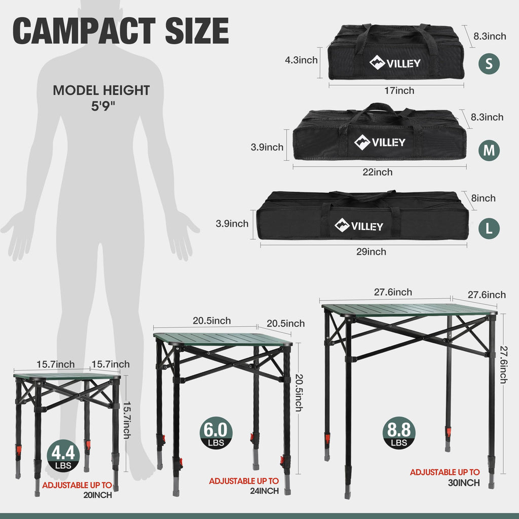 Folding Camping Aluminum Table W759