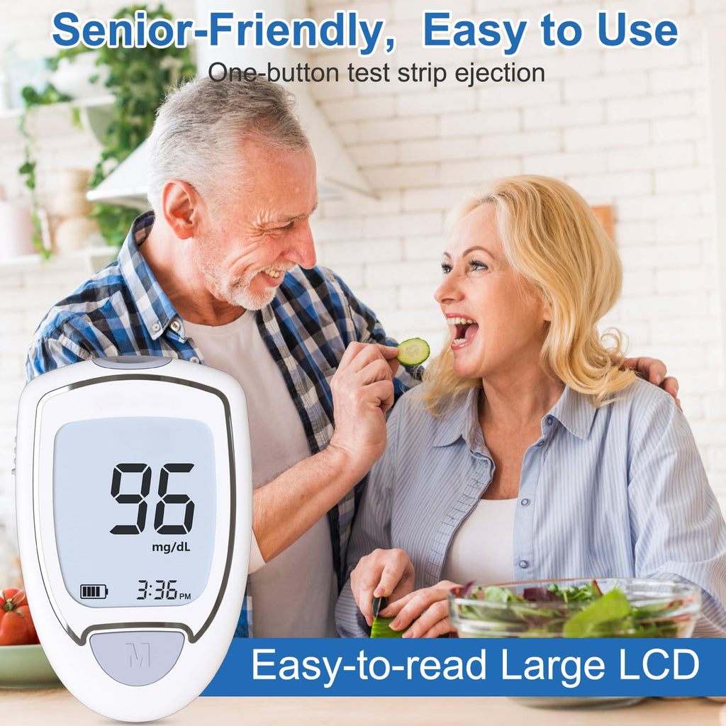 Blood Glucose Monitor Kit with 50 Test Strips & 50 Lancets P1529